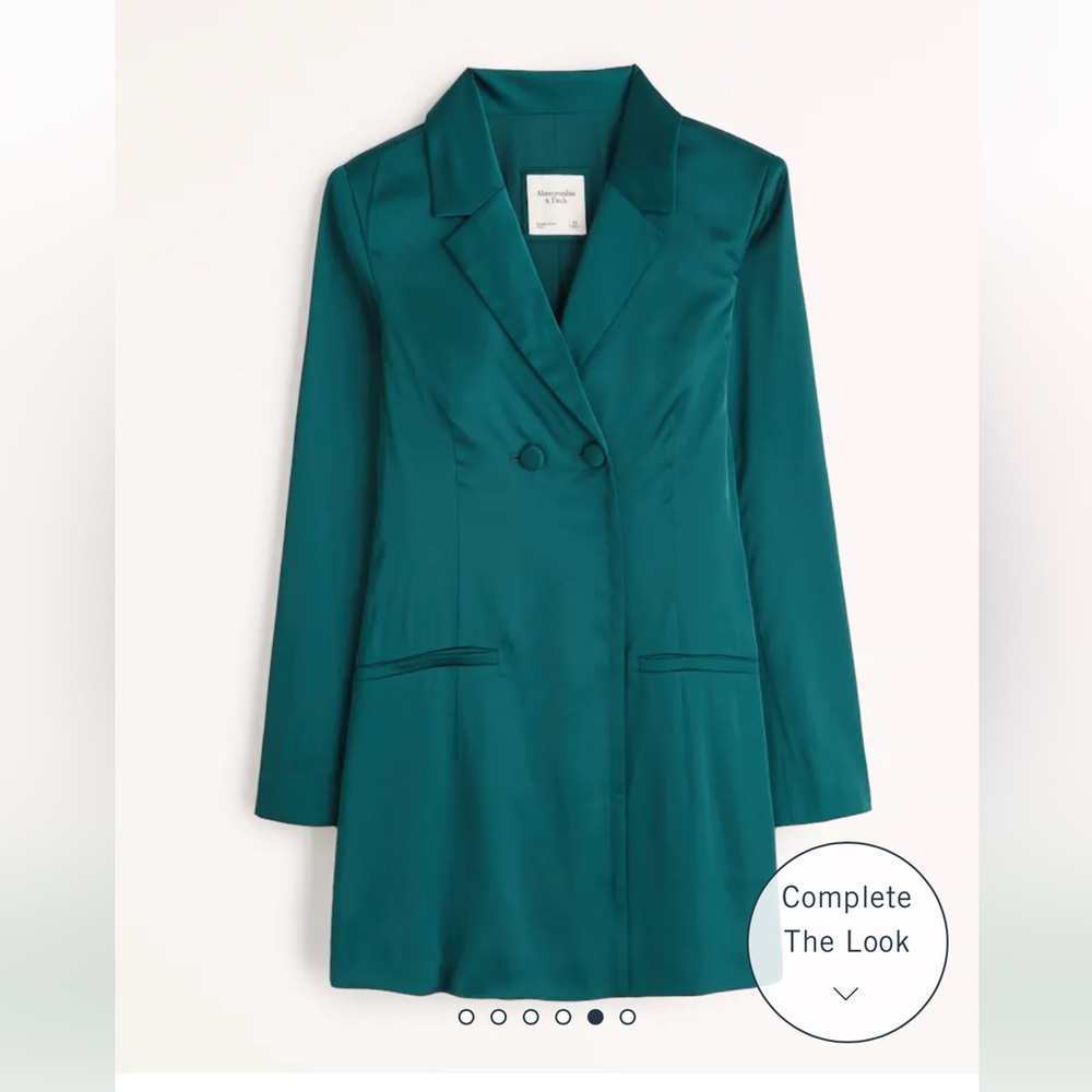 Abercrombie and Fitch Green Blazer Mini Dress, Size S